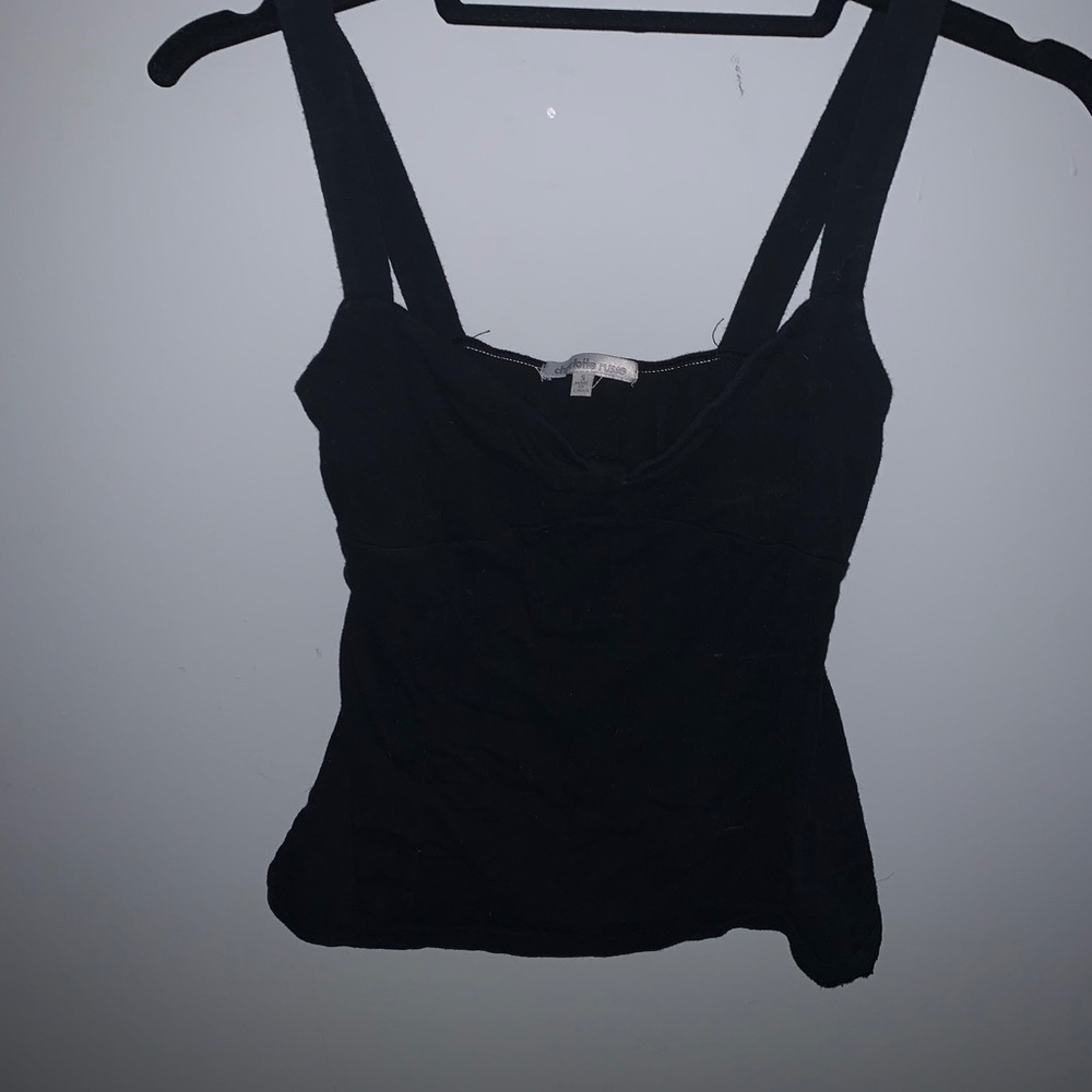Black tank top
